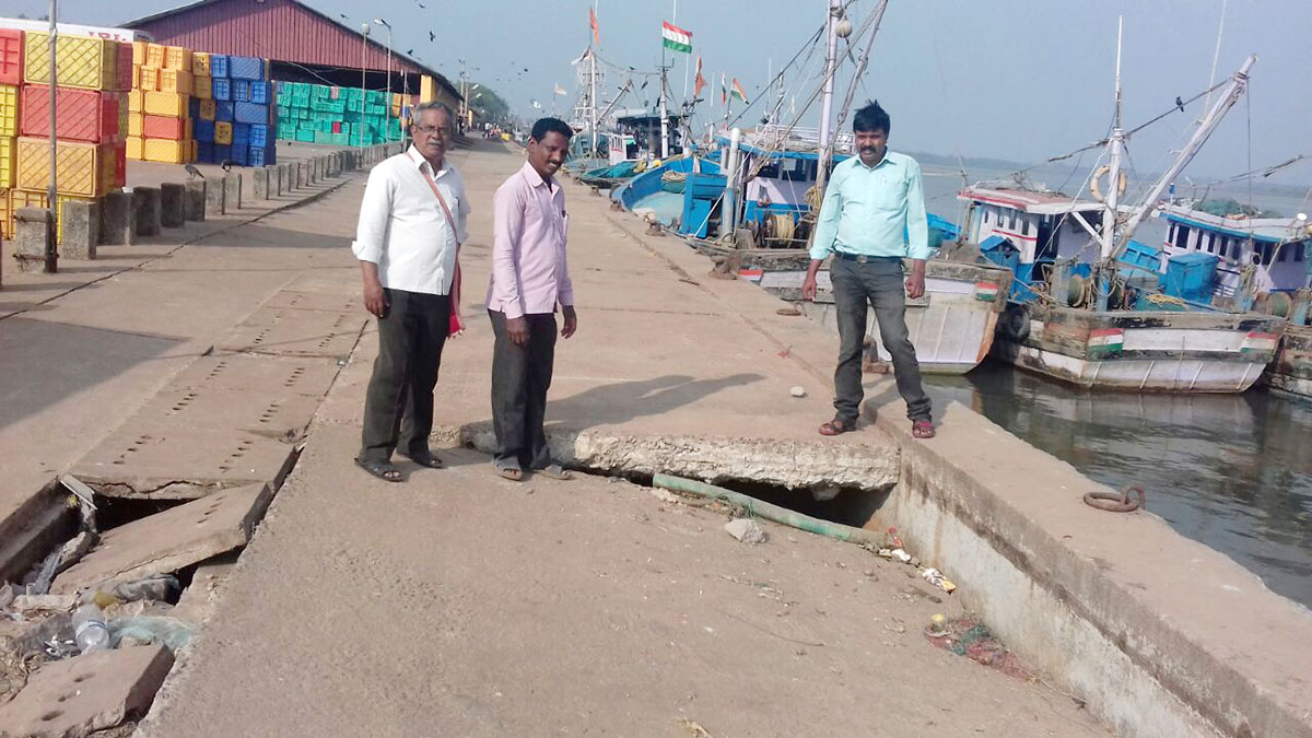 ಗಂಗೊಳ್ಳಿ ಬಂದರು ಕುಸಿತ: ಸಿಪಿಎಂ ನಿಯೋಗ ಭೇಟಿ